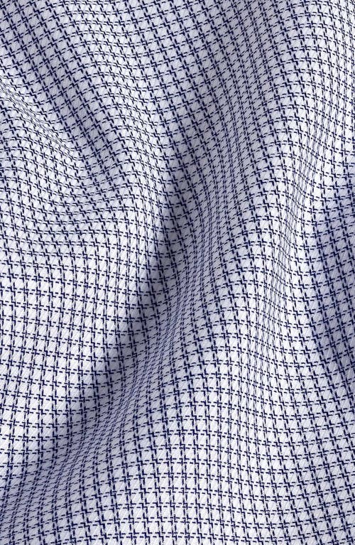 David Donahue Slim Fit Micro Check Stretch Cotton Twill Dress Shirt In Multi