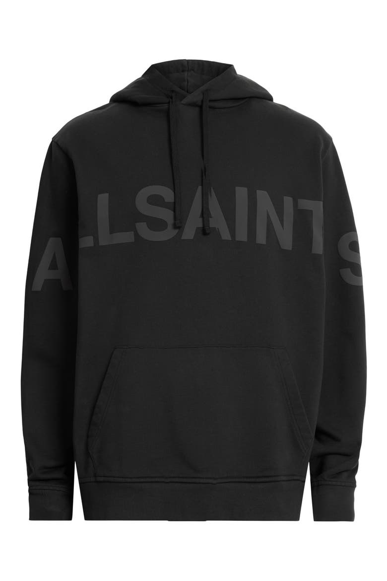 Biggy Logo Graphic Hoodie, Alternate, color, JET BLACK