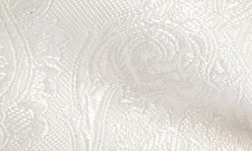 Eton Paisley Silk Jacquard Bow Tie In White