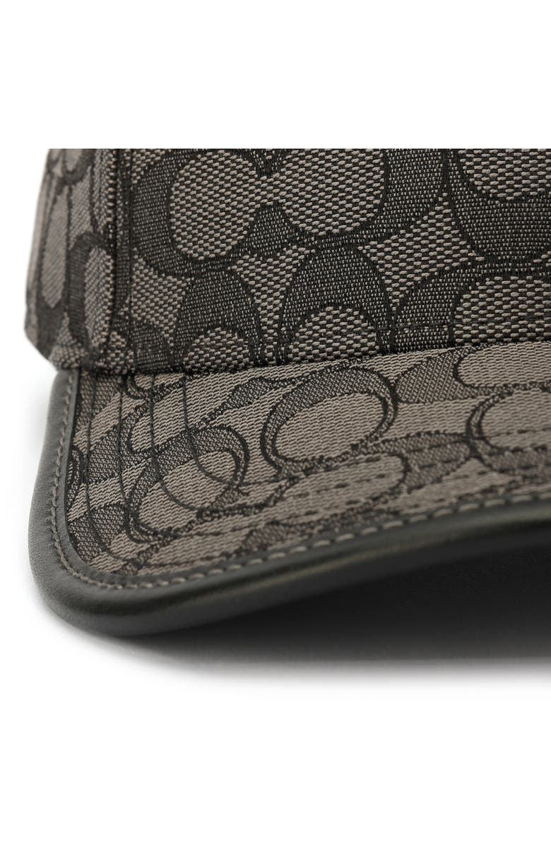 COACH Signature C Logo Jacquard Baseball Cap, Alternate, color, 