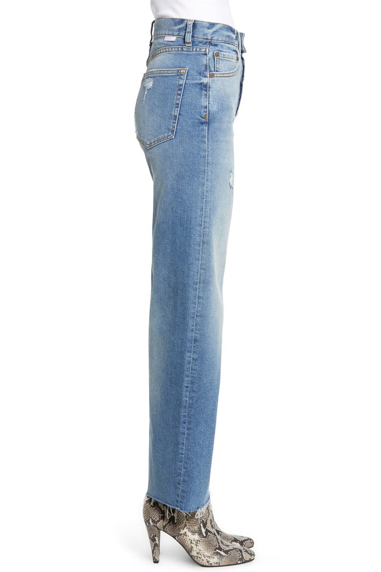 The Mikey High Waist Ankle Straight Leg Jeans, Alternate, color, TWO FOR THE ROAD