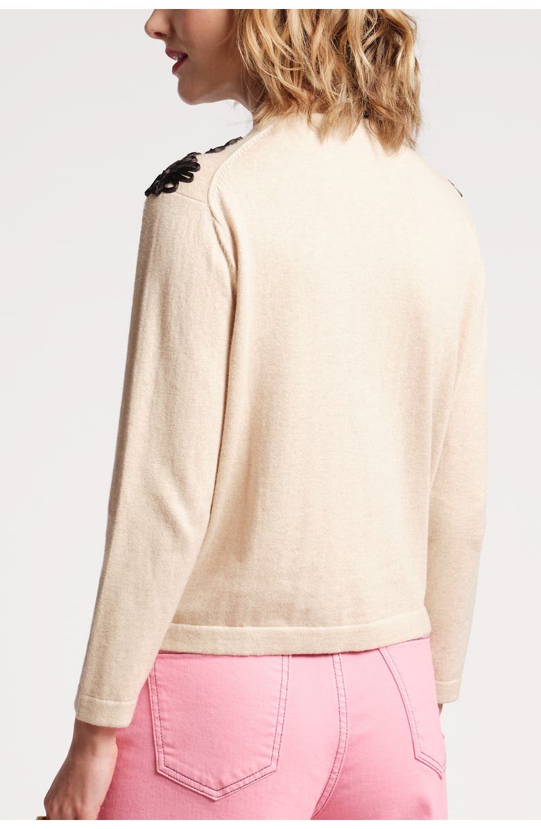 Frances Valentine Darling Cardigan Guggenheim Ribbon Floral Cotton/Cashmere, Alternate, color,