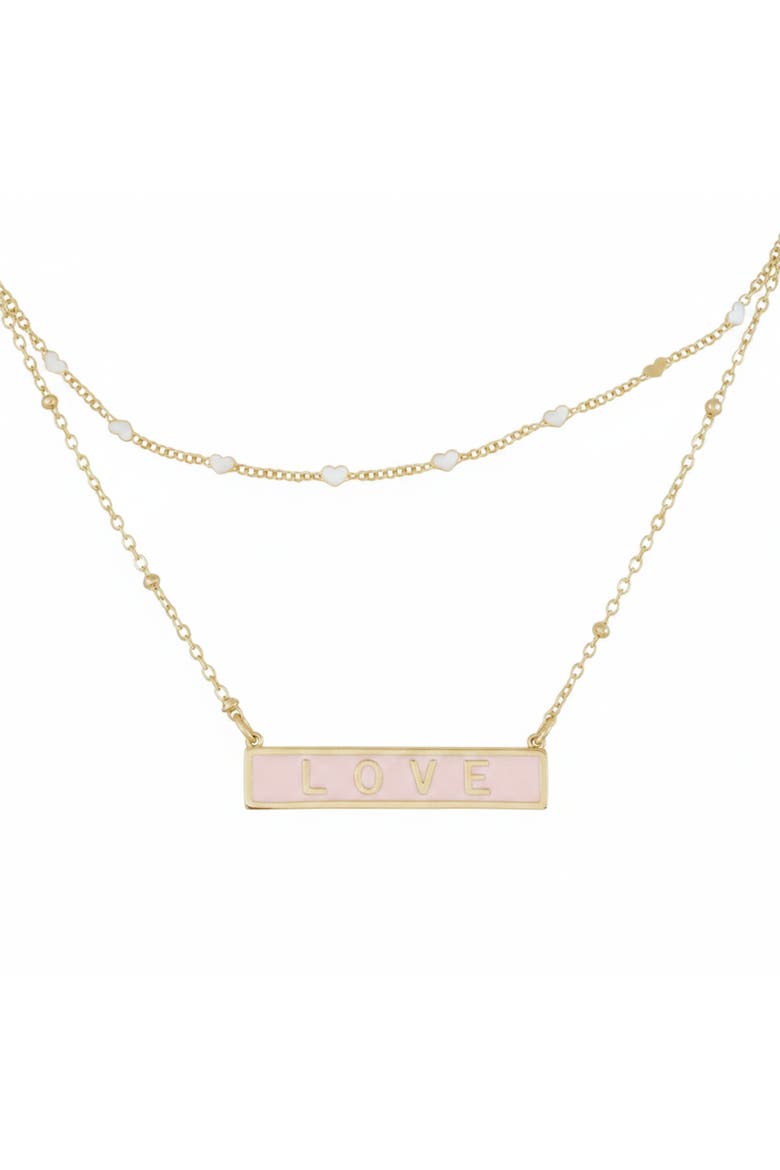 Dainty Heart Layering Chain, Main, color, Gold