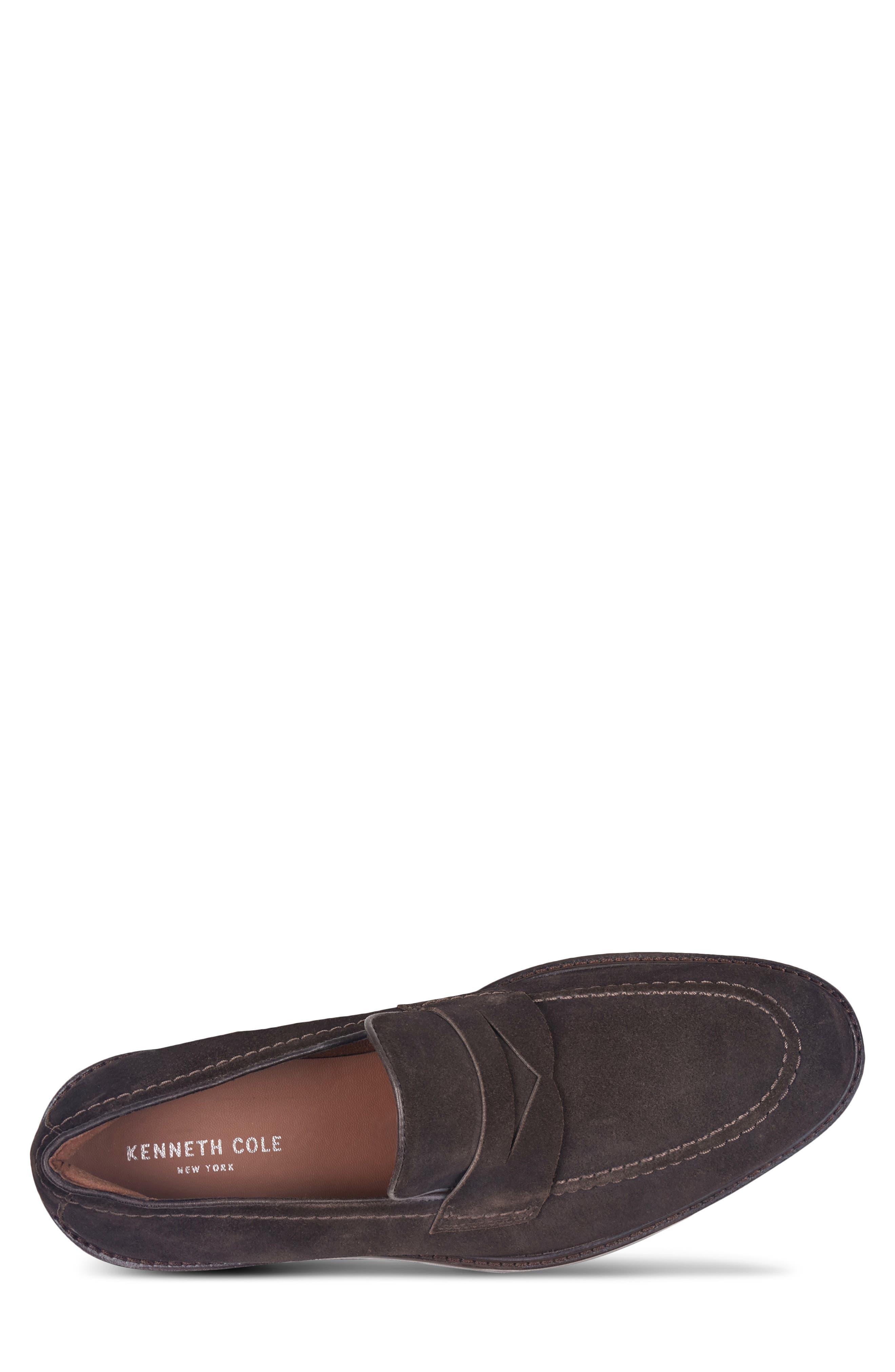 Ofrey Penny Loafer, Alternate, color, MOCHA/ BROWN SUEDE