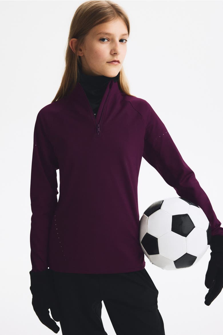 Warm Mid-Layer Soccer Jersey With Thermomove, Main, color, Lilac plum
