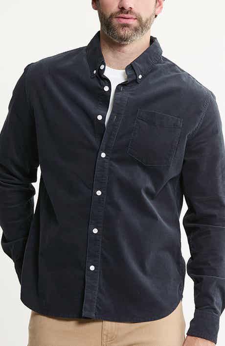 Stretch Corduroy Button-Down Shirt