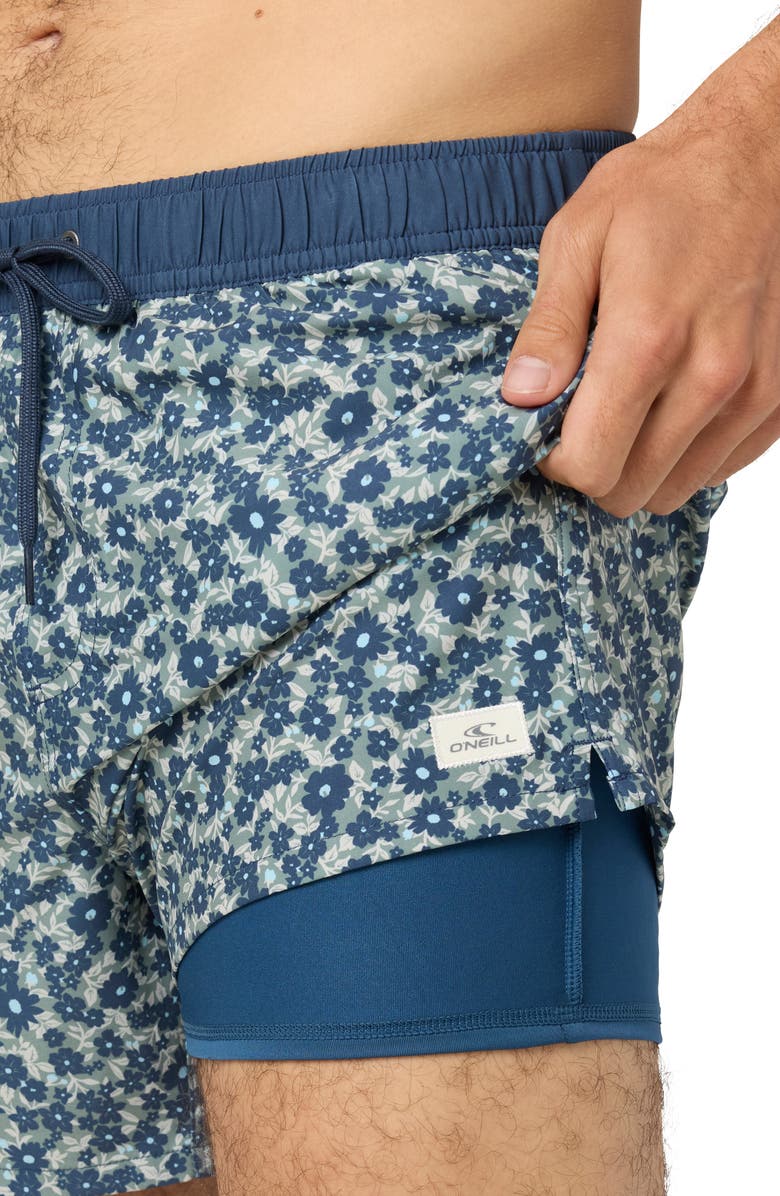 O'Neill Hermosa Volley Swim Trunks, Alternate, color, Sage