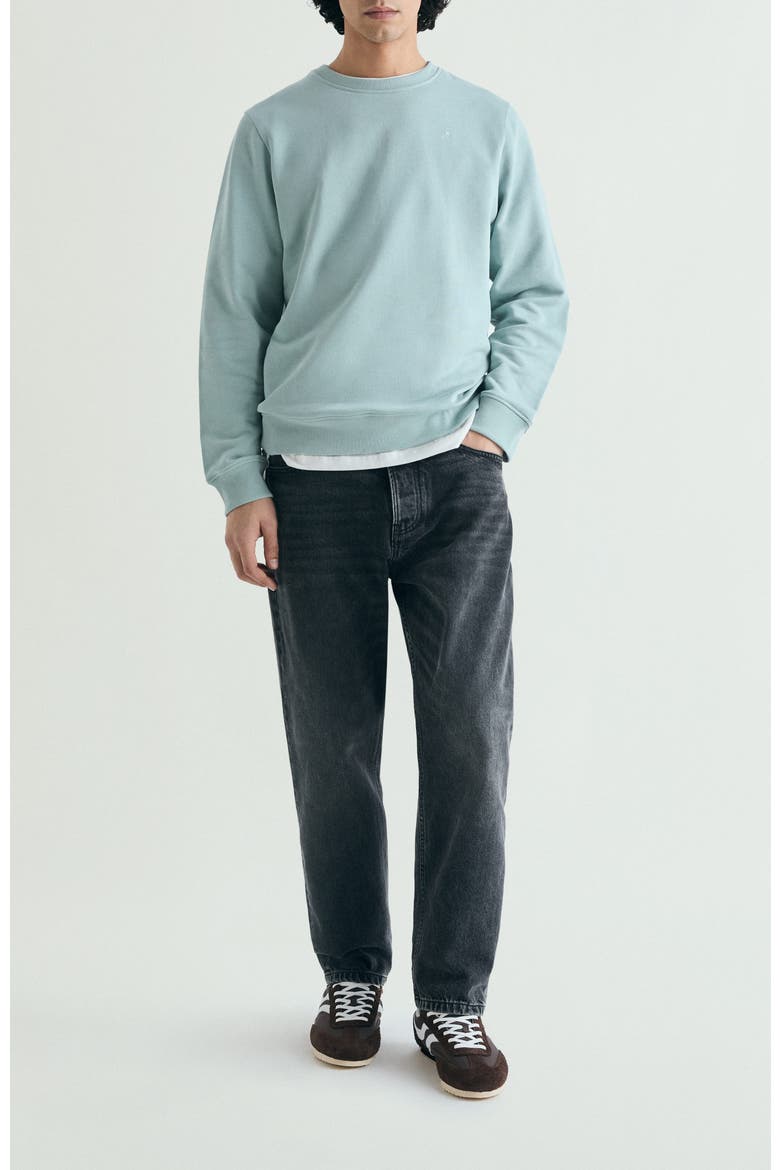 Wash Embroidered Sweatshirt, Alternate, color, LightDuck