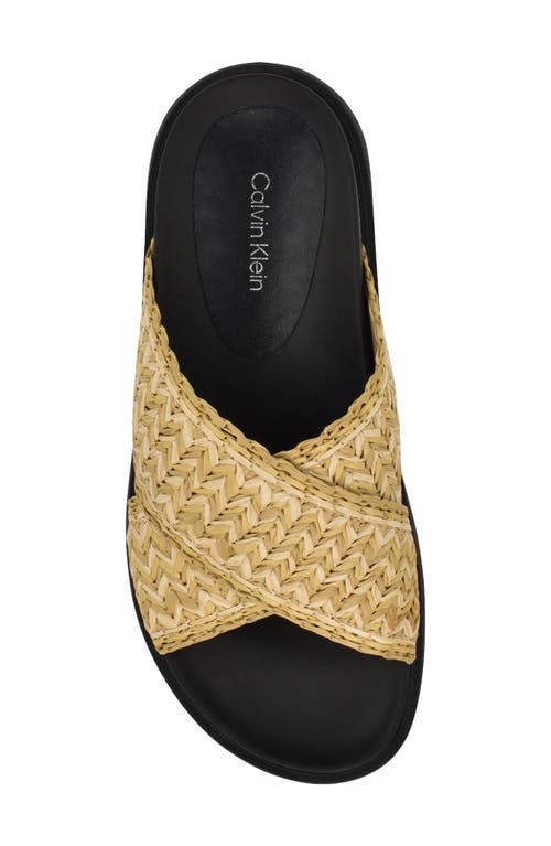 Calvin Klein Pacen Slide Sandal In Neutral