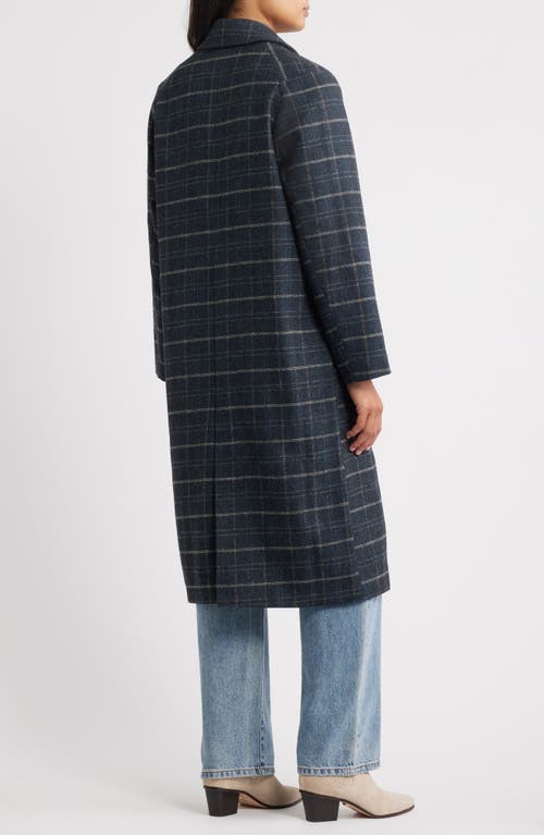 Wit & Wisdom Plaid Coat In Blue