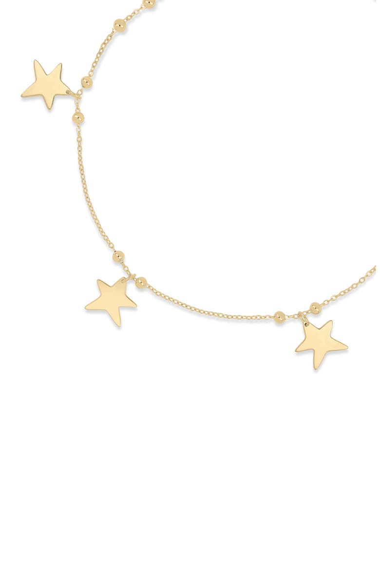 14K Gold Star Charm Bracelet, Alternate, color, 14K YELLOW GOLD