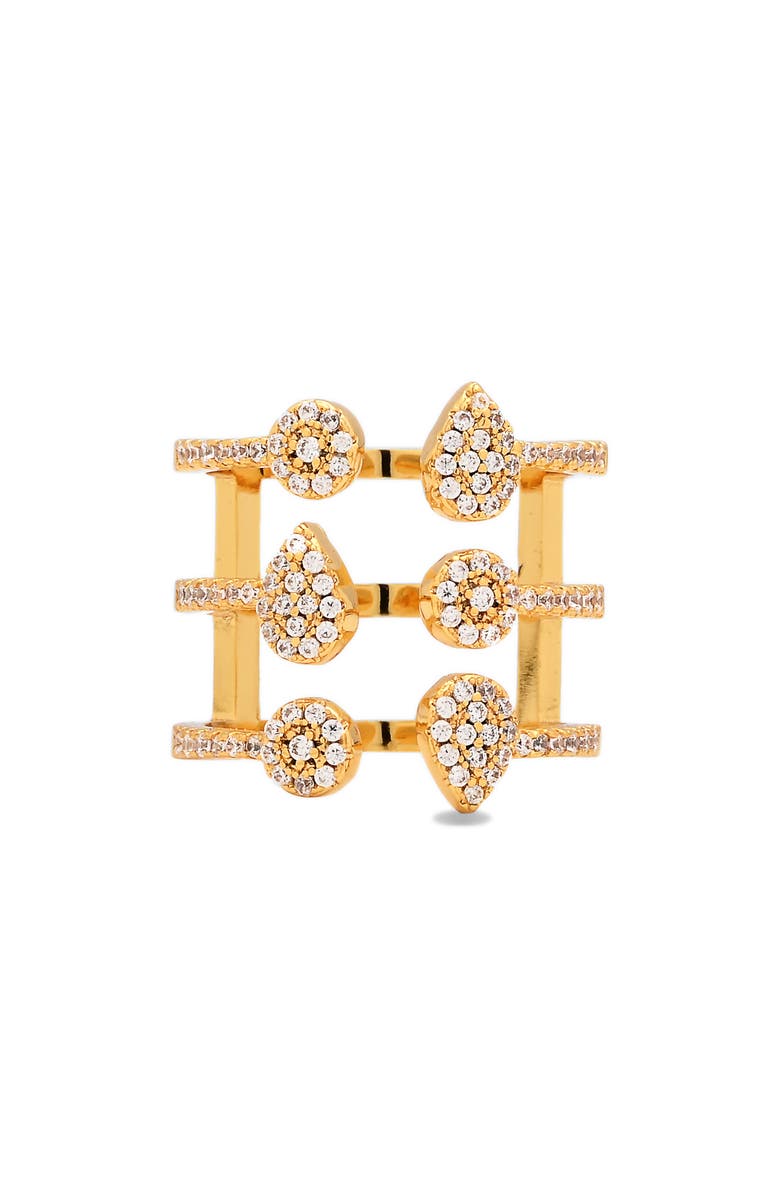EYE CANDY LOS ANGELES Lani Statement Ring, Alternate, color, Gold
