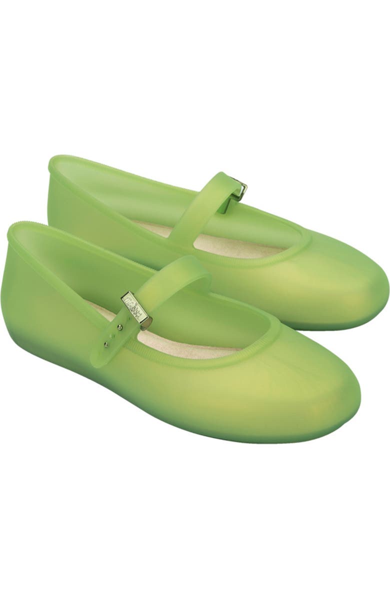 Melissa Soft Ballerina Flat, Main, color, Green/ Green
