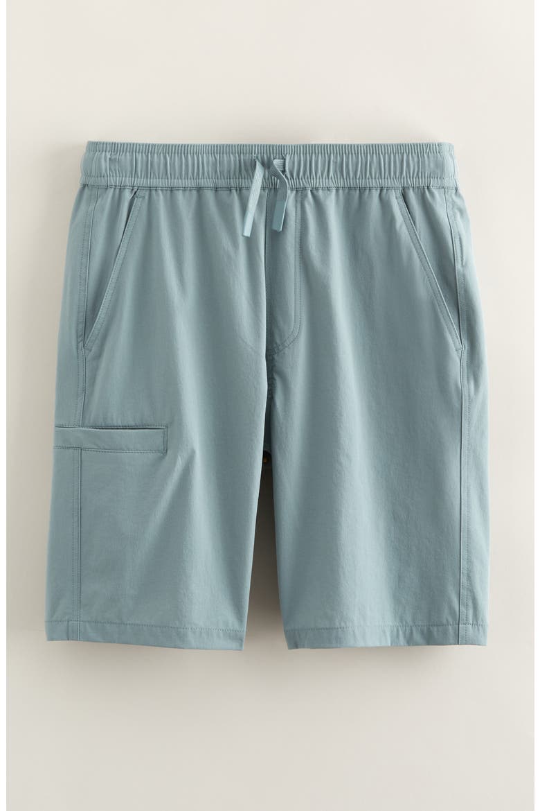 Kids' Stretch Nylon Drawstring Shorts, Main, color, GREY THUNDER