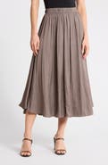 ELIE ELIE TAHARI Pleated Midi Skirt