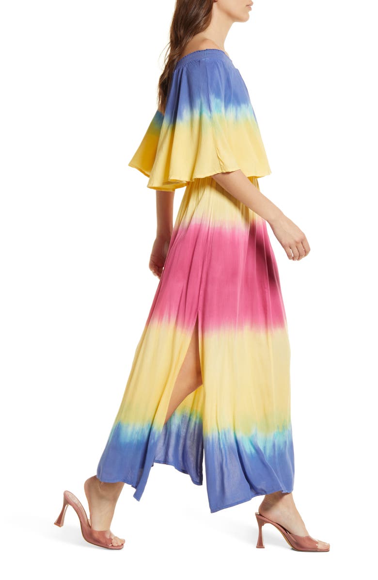 AREA STARS Ombré Off the Shoulder Maxi Dress, Alternate, color, 