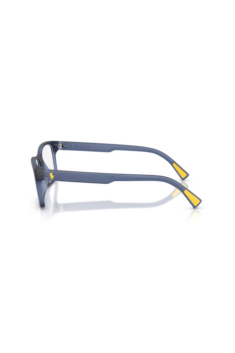 56mm Rectangle optical glasses, Alternate, color, Blue