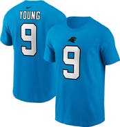 Nike Men's Nike Bryce Young Blue Carolina Panthers 2023 NFL Draft First Round Pick Player Name & Number T-Shirt