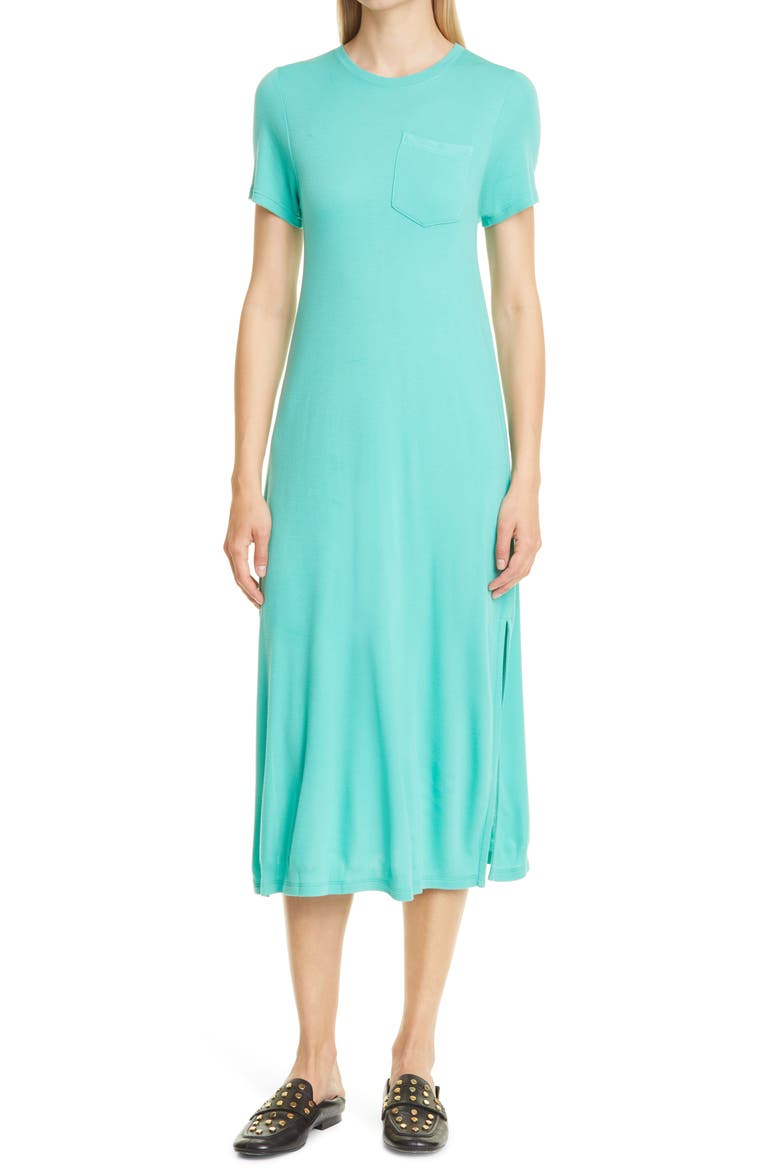 T-Shirt Dress, Main, color, JADE