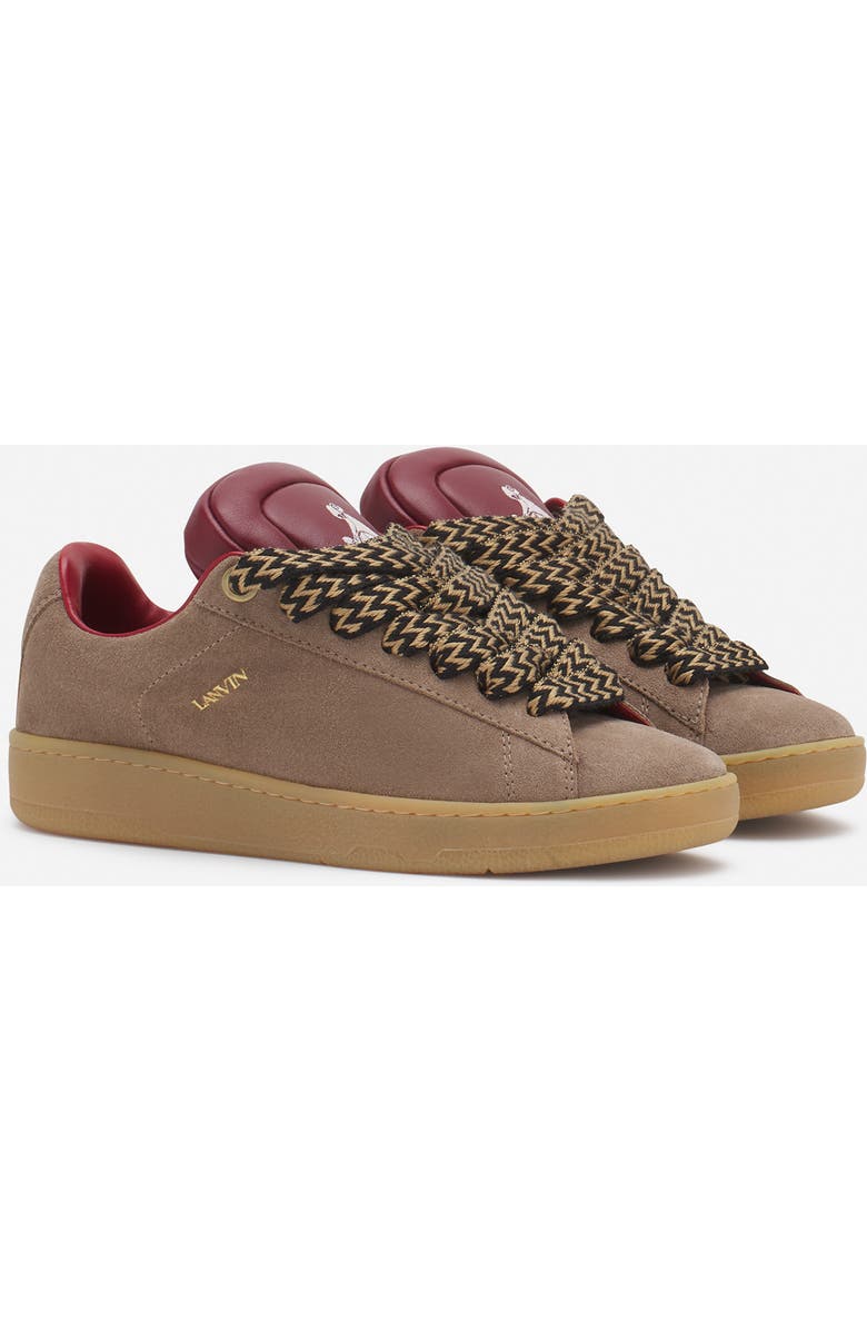 Lanvin x FUTURE HYPER CURB SNEAKERS IN LEATHER AND SUEDE FOR MEN, Alternate, color,