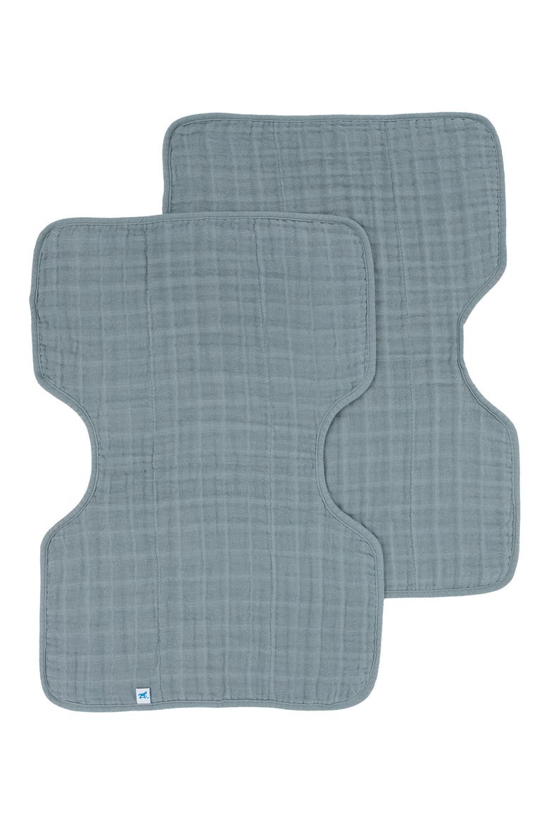 Assorted 2-Pack Cotton Muslin Burp Cloths, Alternate, color, SEA