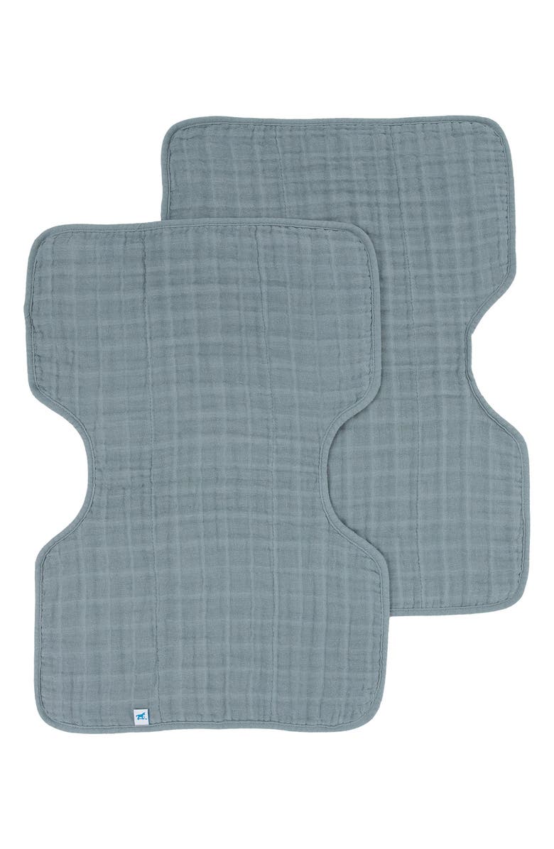 little unicorn Assorted 2-Pack Cotton Muslin Burp Cloths, Alternate, color, Sea