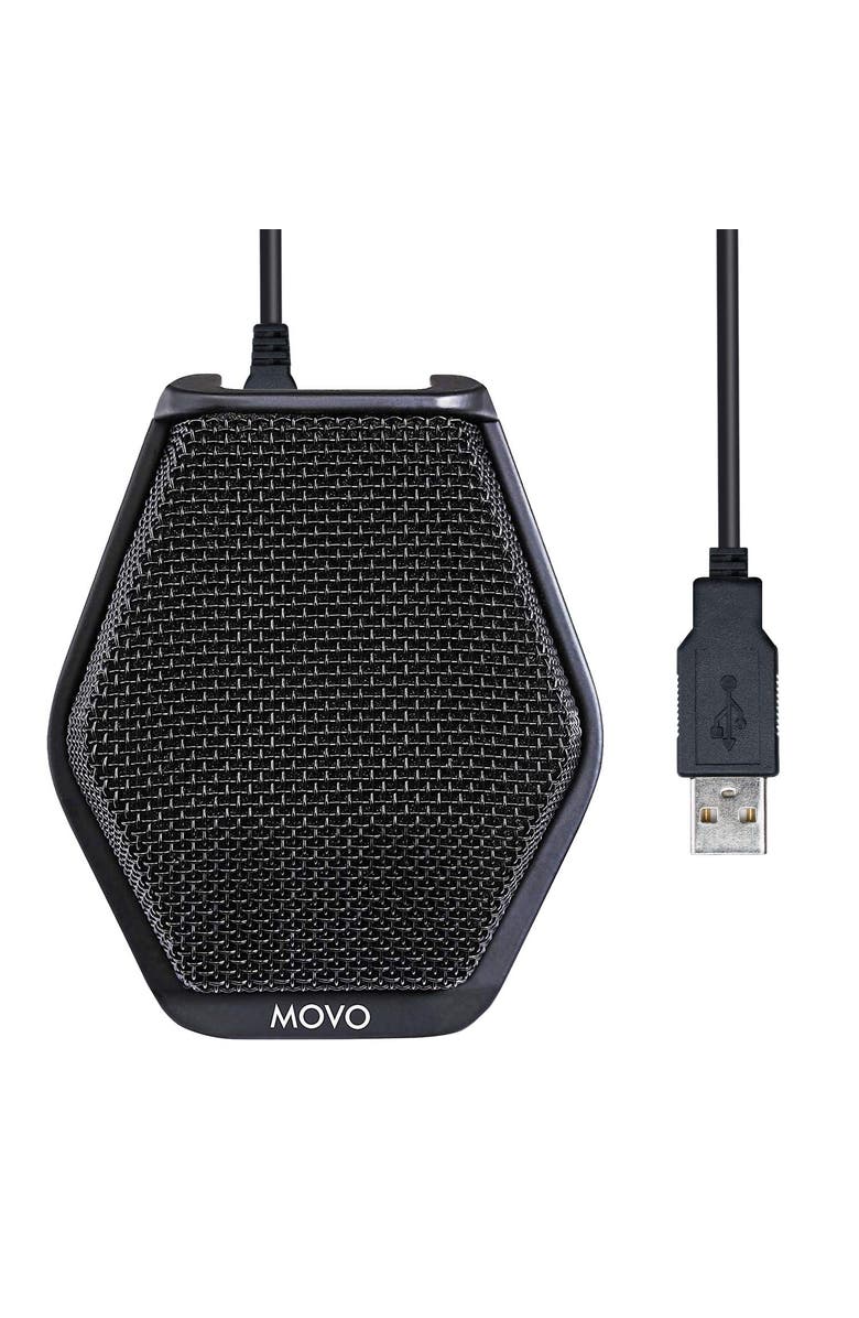MOVO MC1000 Conference USB Microphone - Long Range Desktop Mic, Main, color, Black
