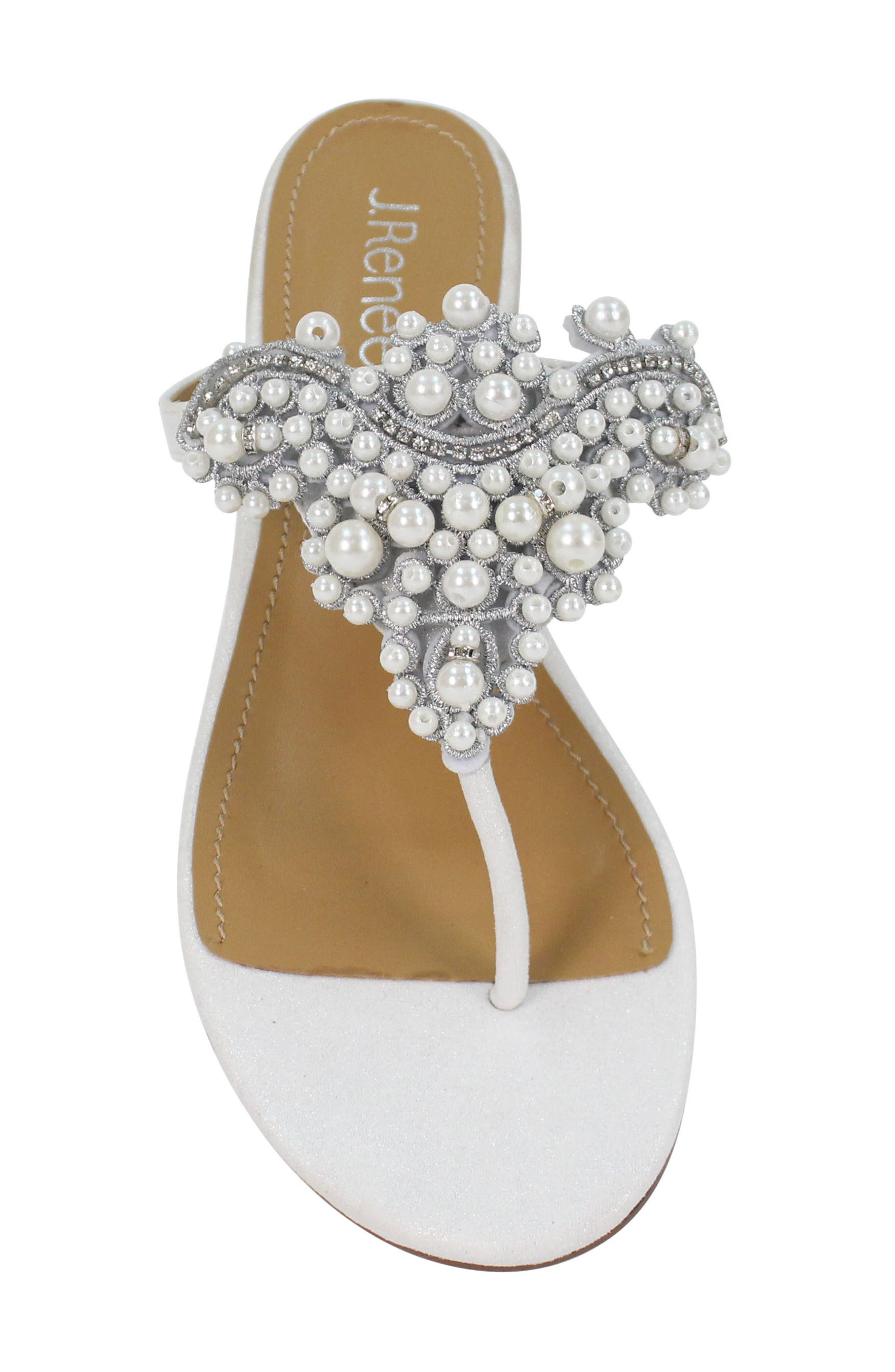 J. Reneé J.Renée Aloysia Embellished Flip Flop, Alternate, color, 