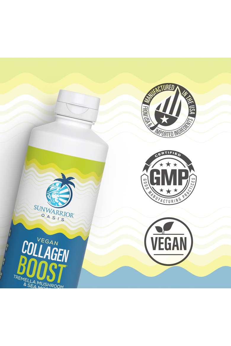 Vegan Collagen Boost Liquid, Coconut Lime, 450ml Bottle, Alternate, color, No Color