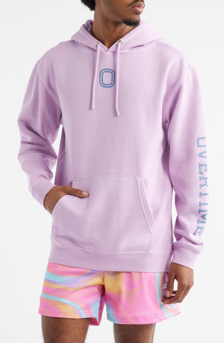 OVERTIME OT Classic Cotton Fleece Hoodie, Main, color, Purple