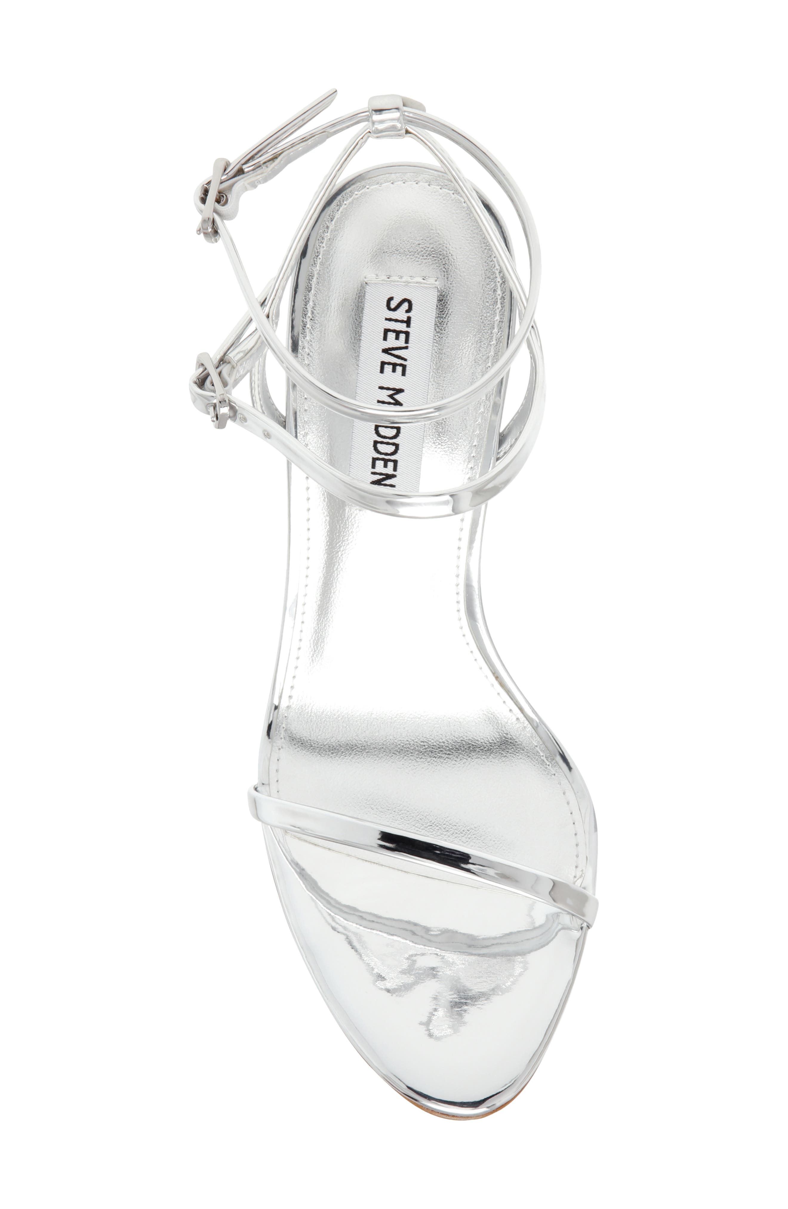 Theresa Ankle Strap Sandal, Alternate, color, SILVER
