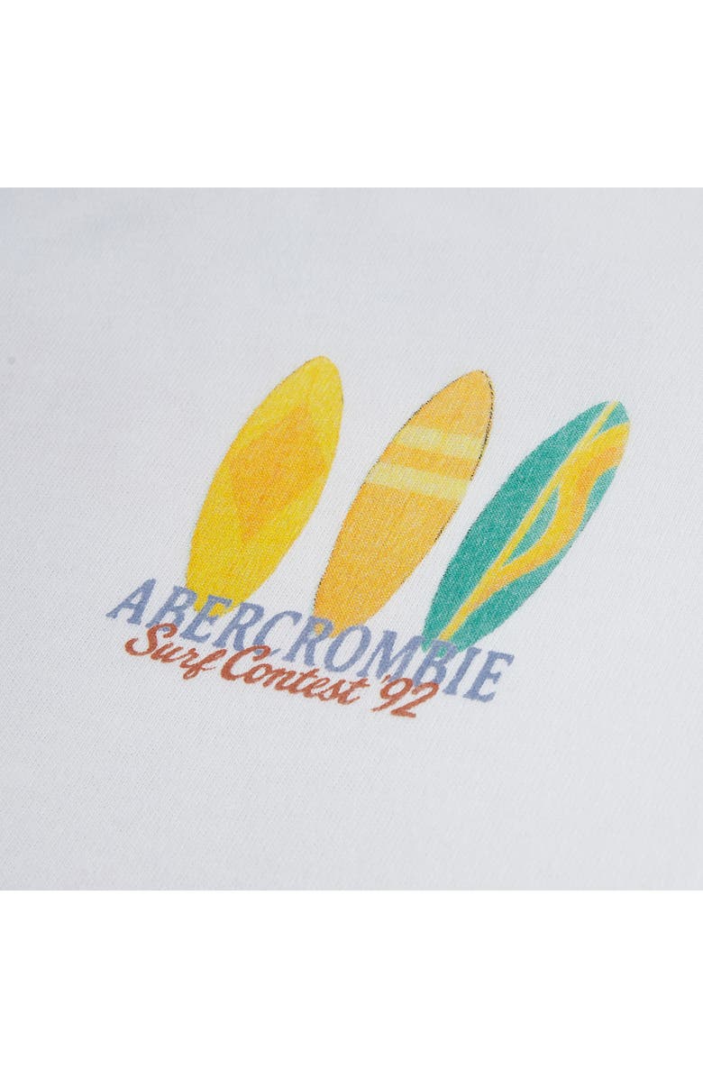 abercrombie kids Kids' Amalfi Coast Surf Contest Graphic T-Shirt, Alternate, color, Bright White