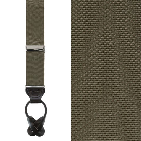 Hudson Nylon Button End Suspenders (braces)