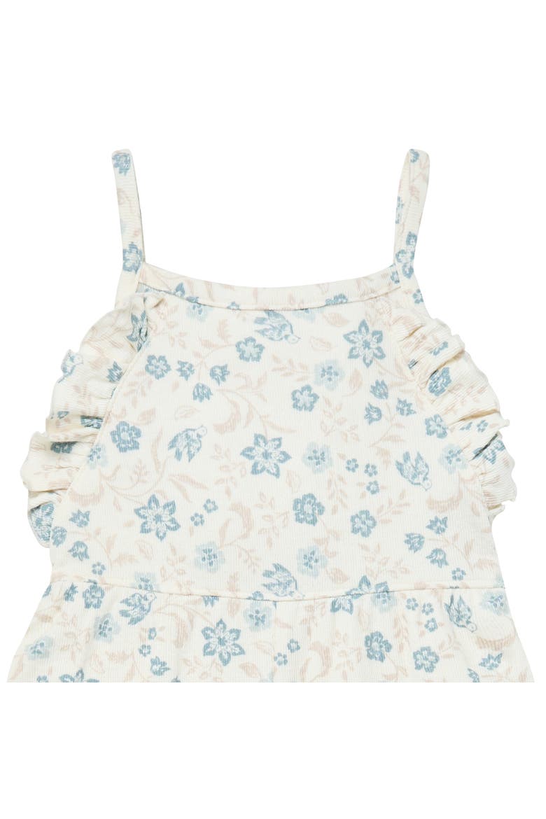 Girls' Ruffle Wide Leg Romper, Alternate, color, Bird Floral
