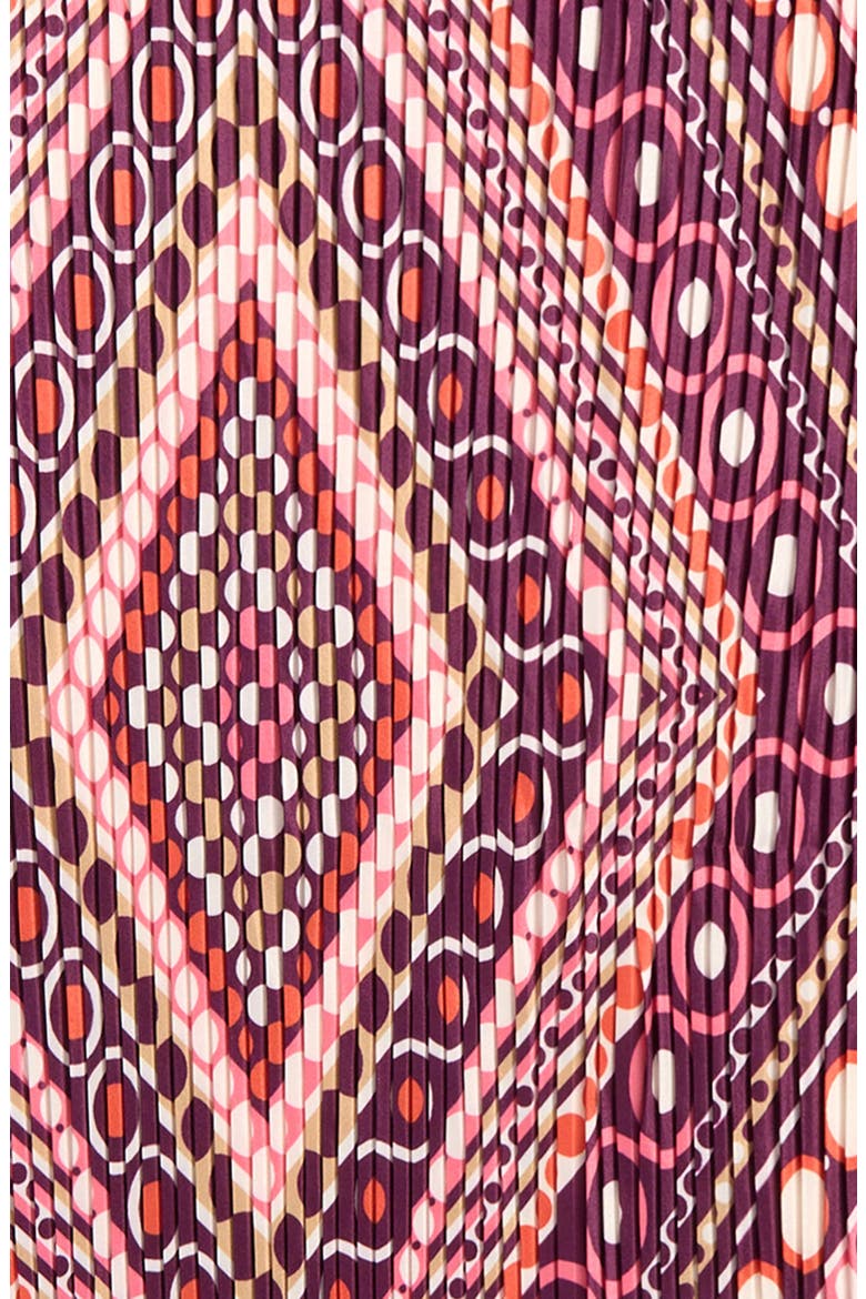 Pleated Dots on Dots Diamond Silk Scarf, Alternate, color, WINETASTING