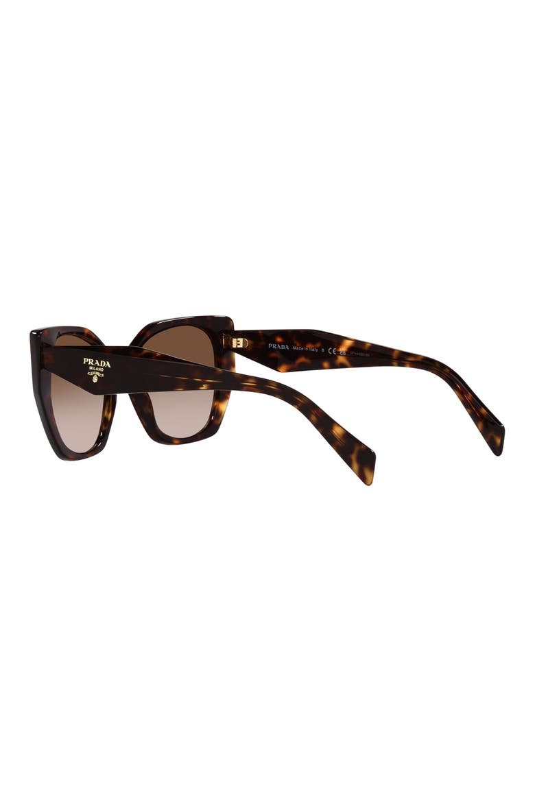 56mm Cat Eye Sunglasses, Alternate, color, TORTOISE