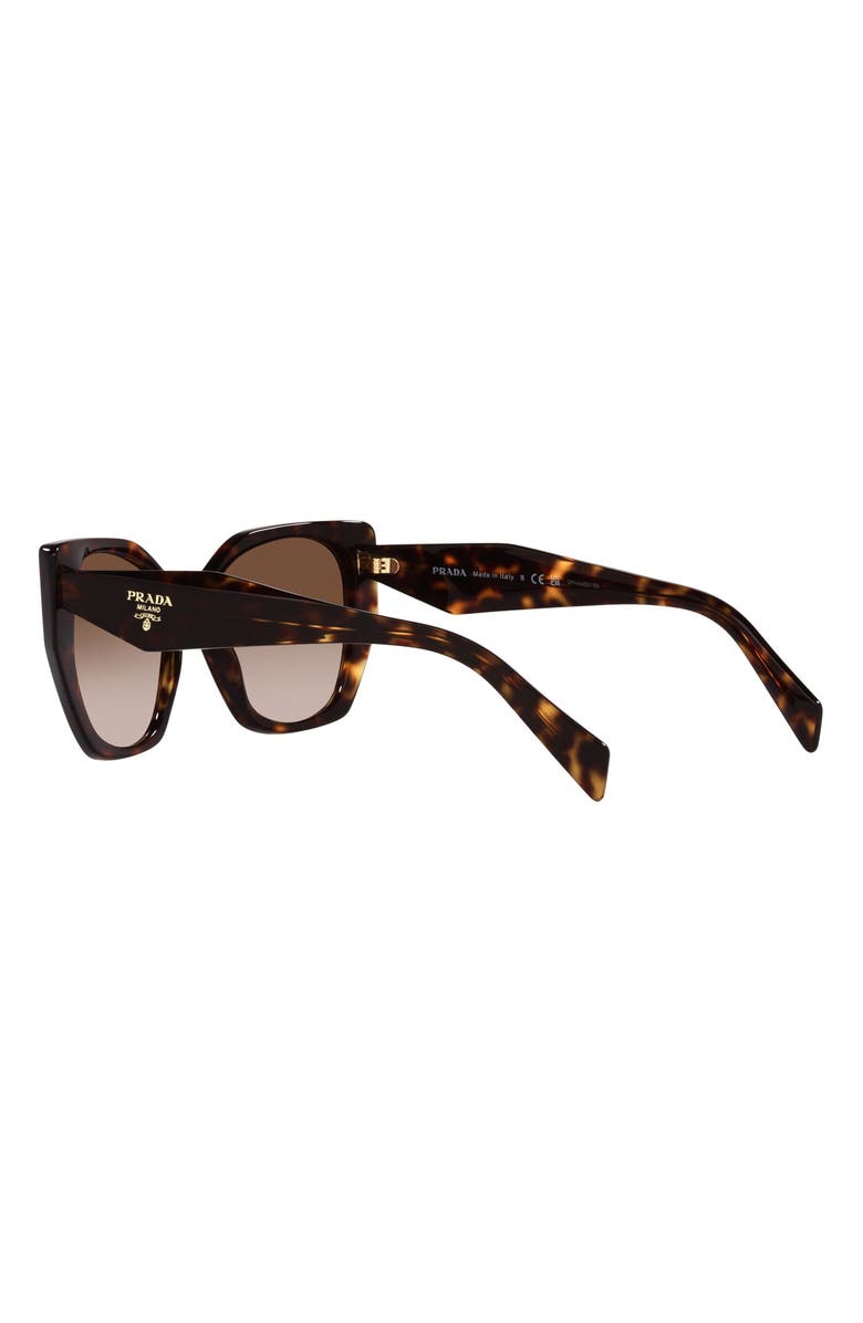 Prada 56mm Cat Eye Sunglasses, Alternate, color, Tortoise
