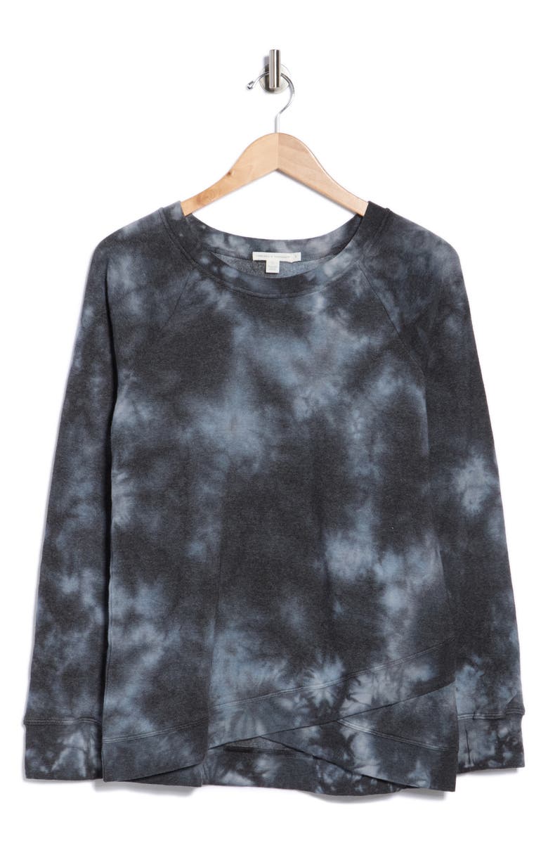 Threads 4 Thought Leanna Cloud Wash Organic Cotton Blend Pullover, Alternate, color, Black Multi