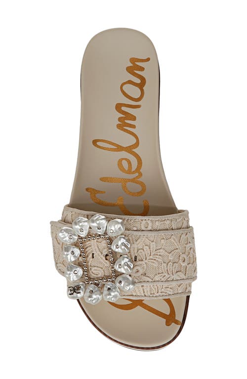 Shop Sam Edelman Ariane Platform Slide Sandal In Ivory/natural