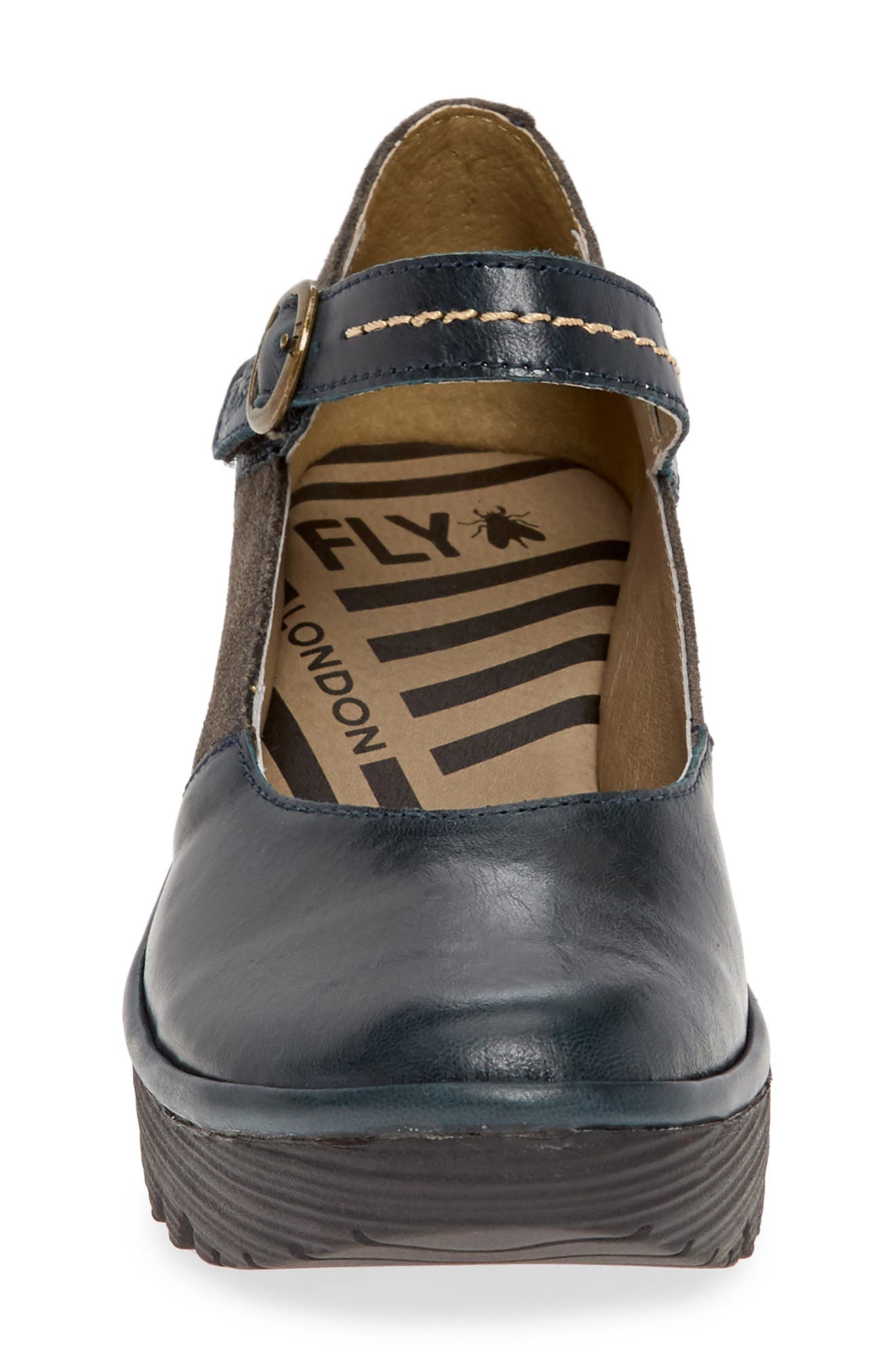 Yuko Wedge Mary Jane Pump, Alternate, color, DARK PETROL/ DIESEL LEATHER
