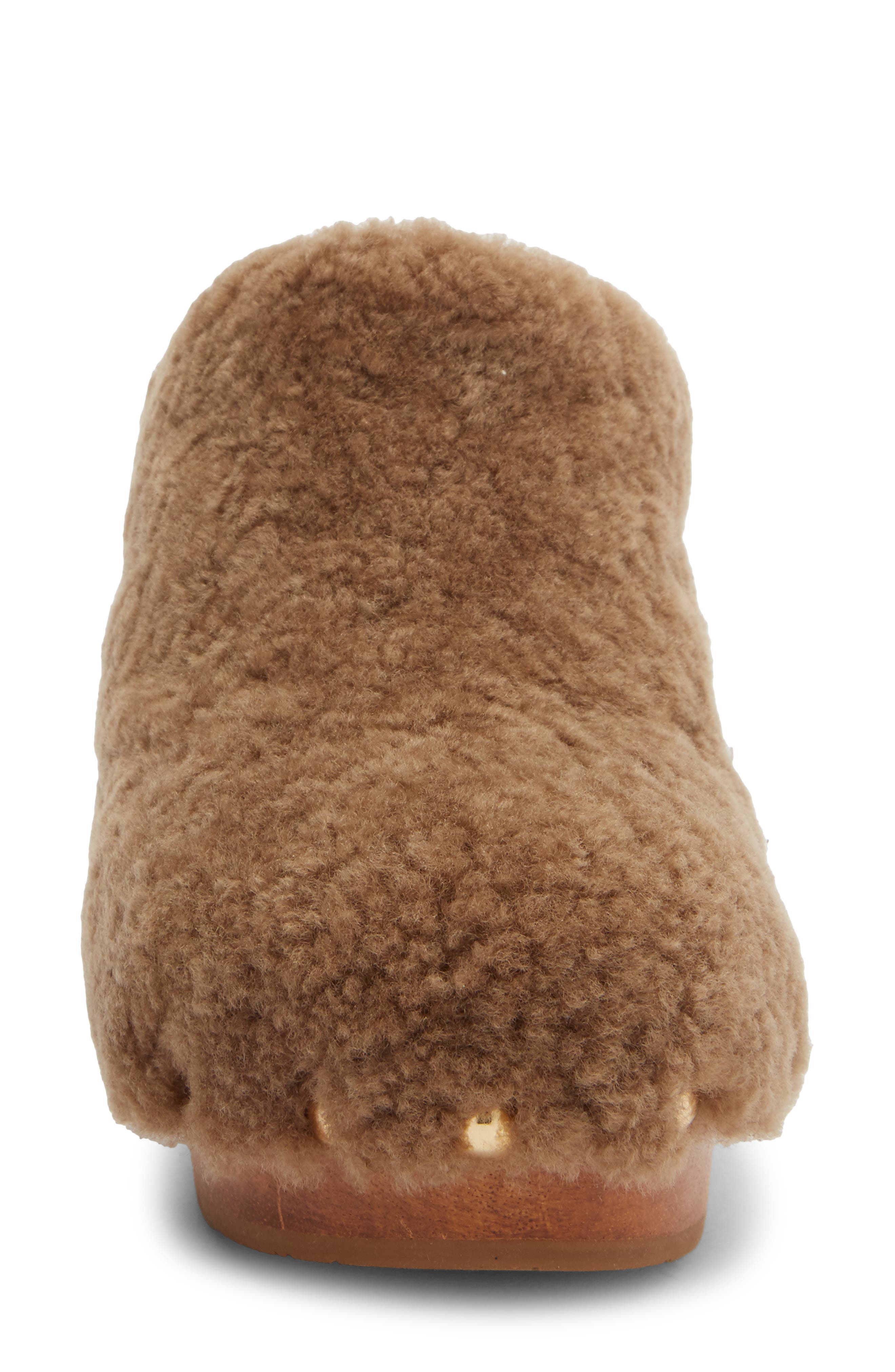 Beek Woodpecker Clog, Alternate, color, Bronze Shearling