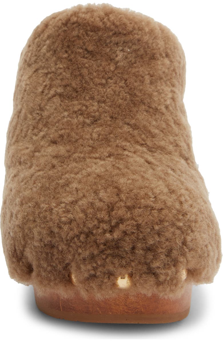 Beek Woodpecker Clog, Alternate, color, Bronze Shearling