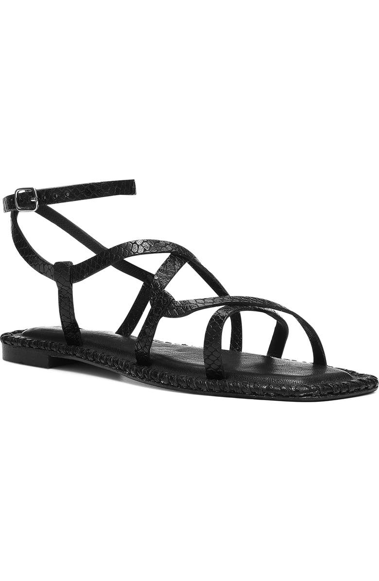 Donald Pliner Emilia Snakeskin Embossed Gladiator Sandal, Main, color,
