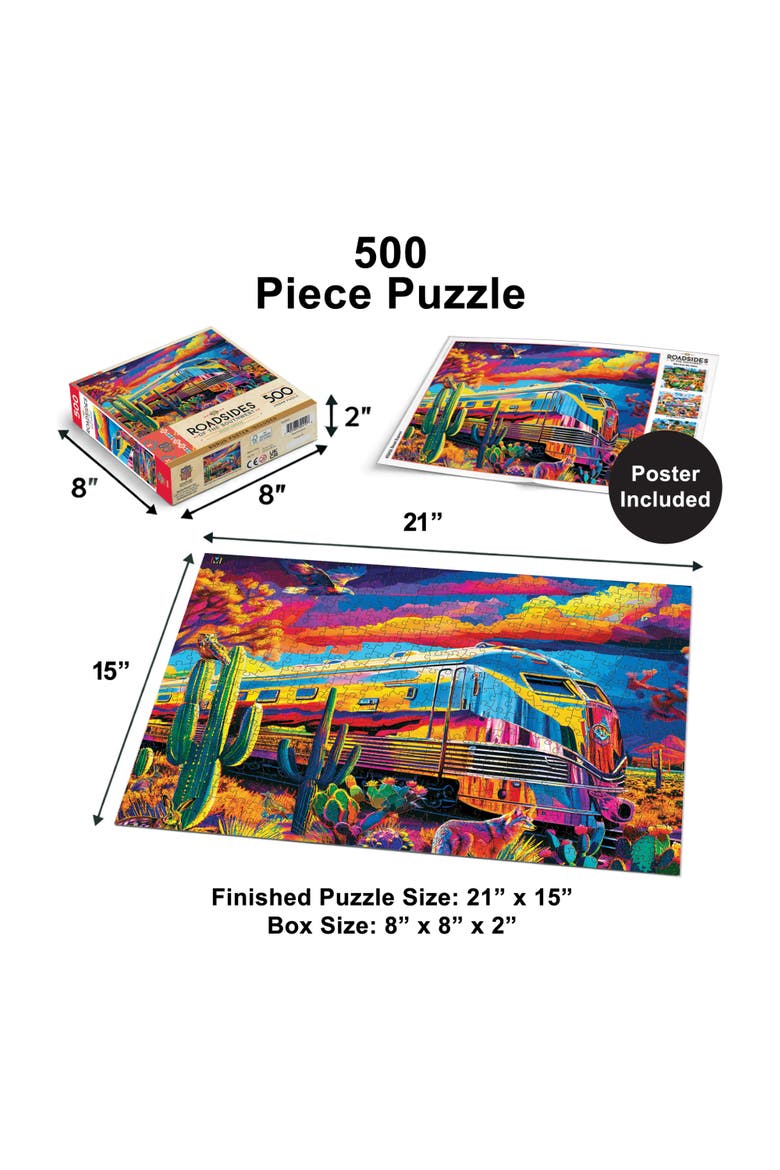 Desert Express 500 Piece Jigsaw Puzzle, Alternate, color, Multicolor