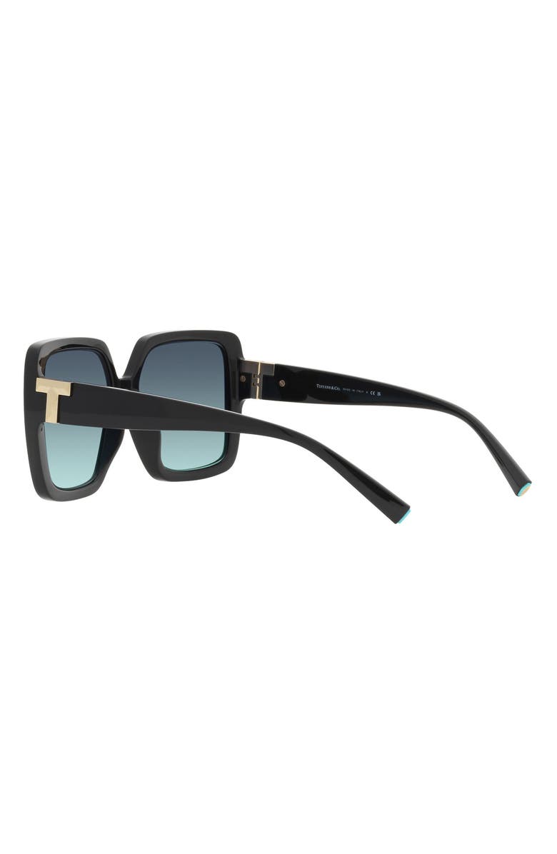 Tiffany & Co. 58mm Gradient Square Sunglasses, Alternate, color, Black