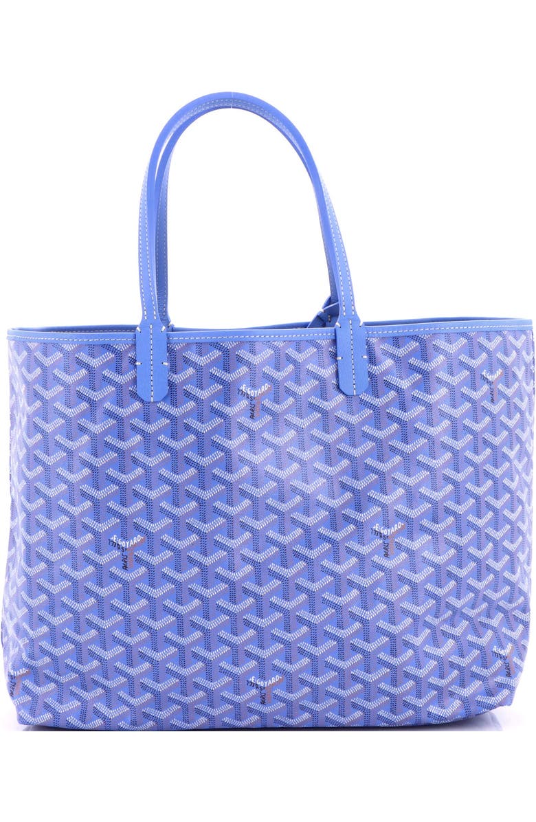 Pre-Owned Goyard Saint Louis Reversible Tote Coated Canvas and Printed Canvas PM, Main, color, Blue