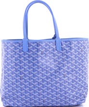 Pre-Owned Goyard Saint Louis Reversible Tote Coated Canvas and Printed Canvas PM