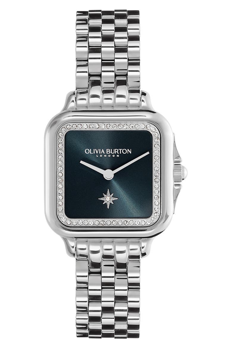Grosvenor Bracelet Watch, 28mm, Main, color, BLUE