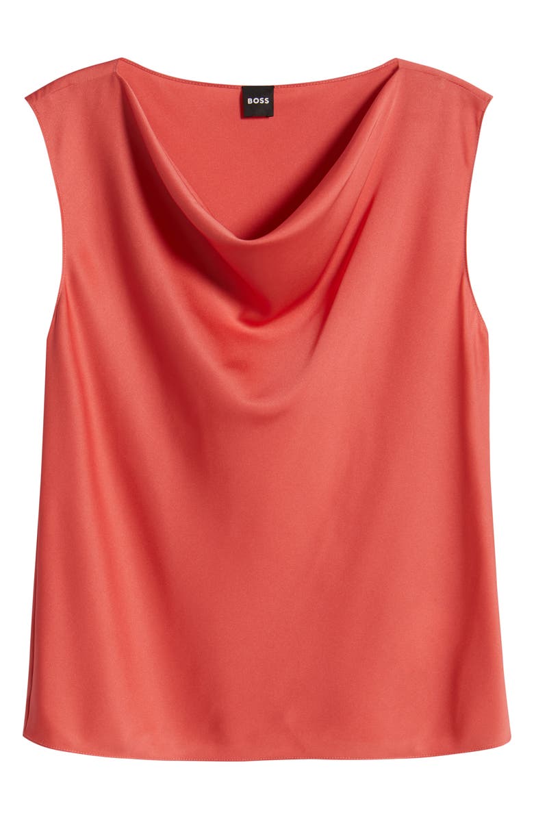 BOSS Belidina Sleeveless Stretch Silk Top, Alternate, color, 