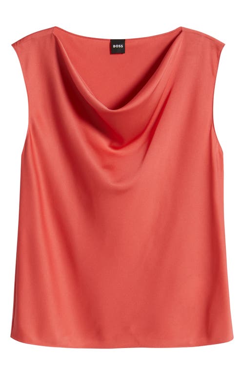 Hugo Boss Boss Belidina Sleeveless Stretch Silk Top In Calypso